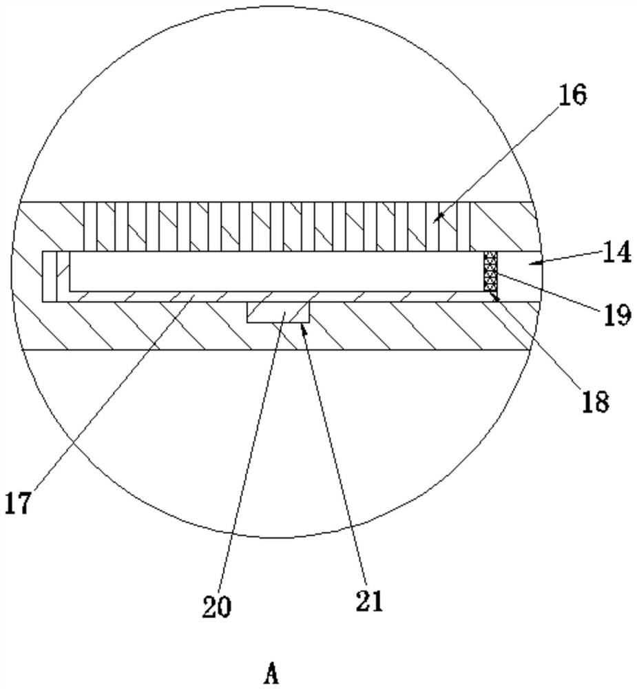 Water leakage treatment device of rod mill for recycling casting water glass used sand