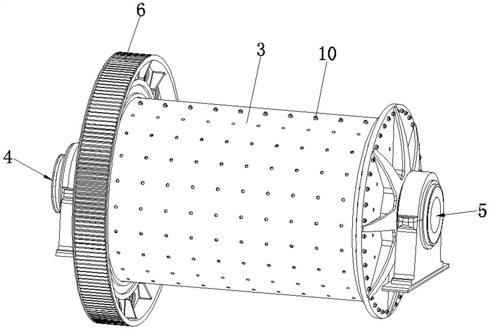 Water leakage treatment device of rod mill for recycling casting water glass used sand