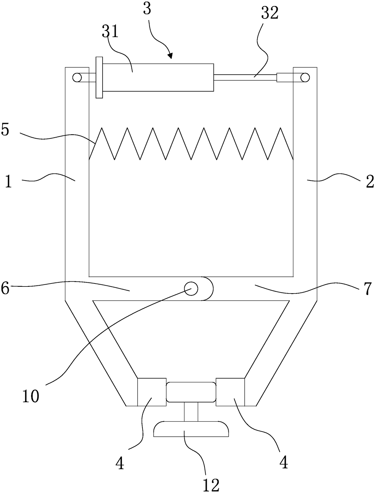 Pneumatic wind-proof rail clamping device