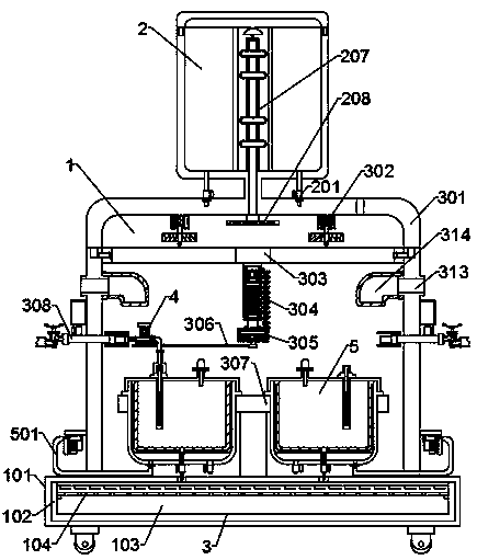 Environment-friendly interventional administration device for treating liver cancer