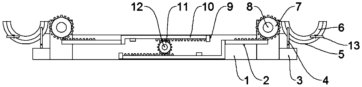 Quick human body fixing device of medical CT machine