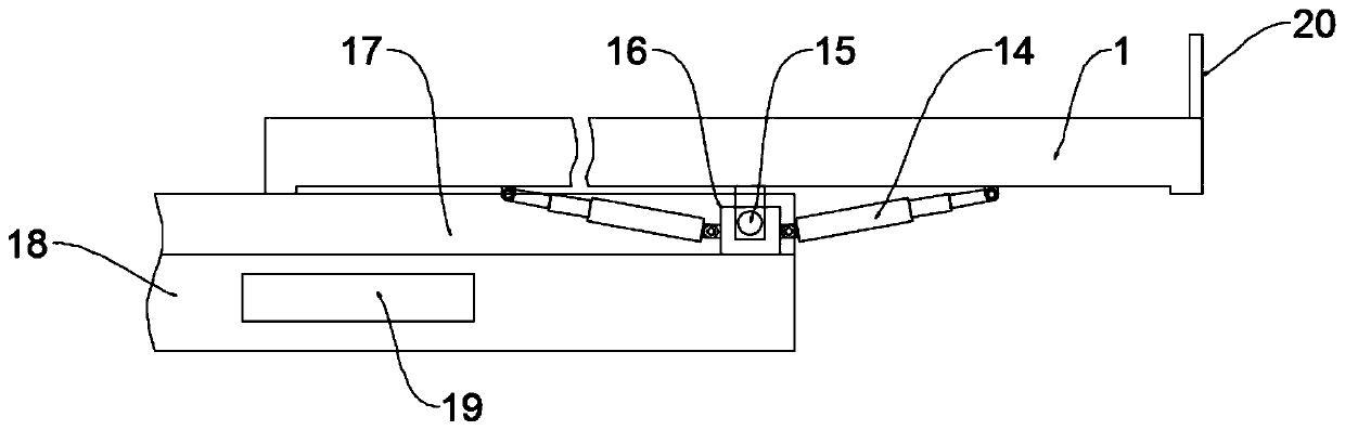 Quick human body fixing device of medical CT machine