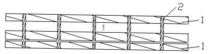 Antibacterial and antiwrinkling fabric containing composite net layers