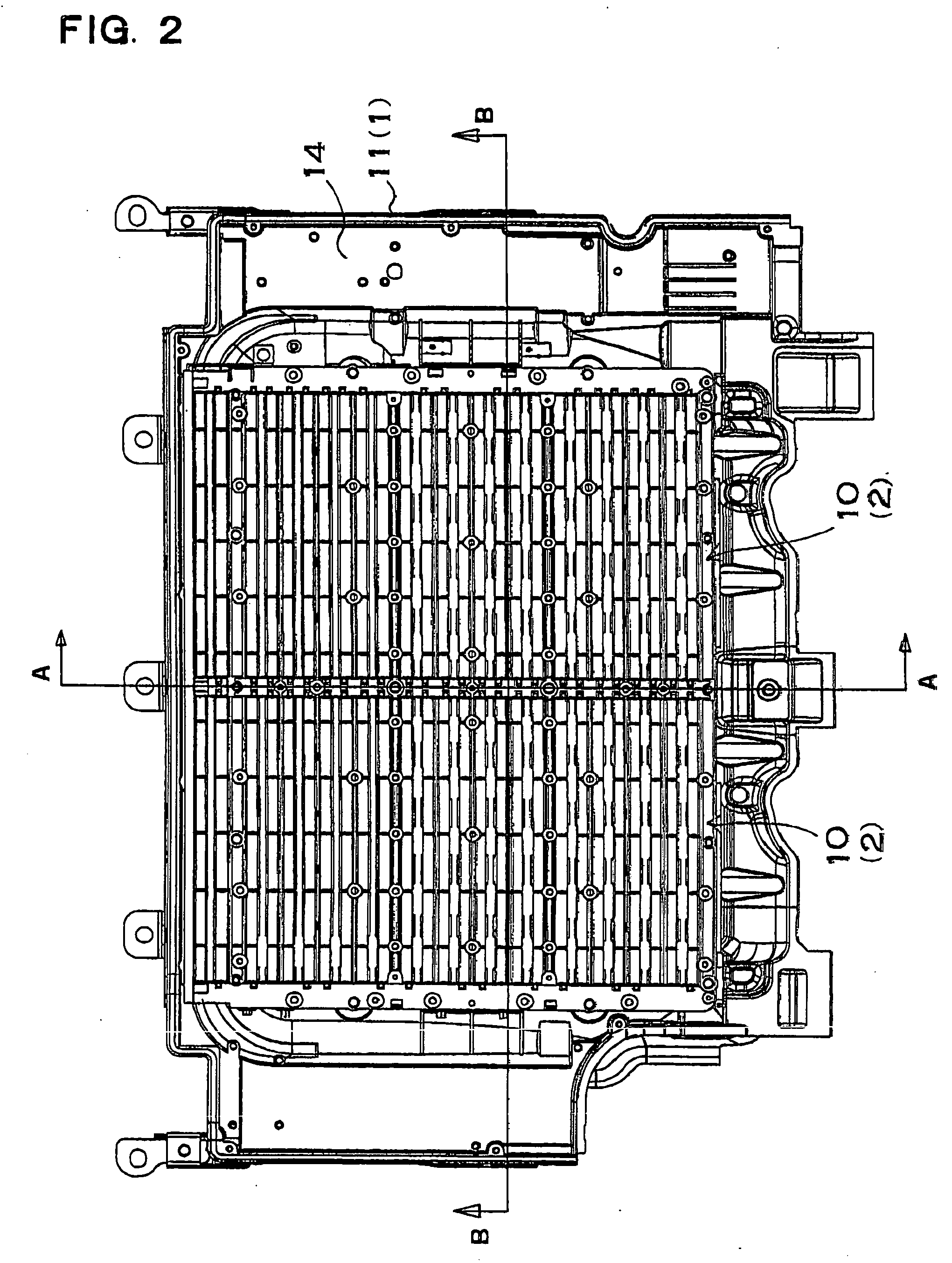 Battery device of vehicle power supply