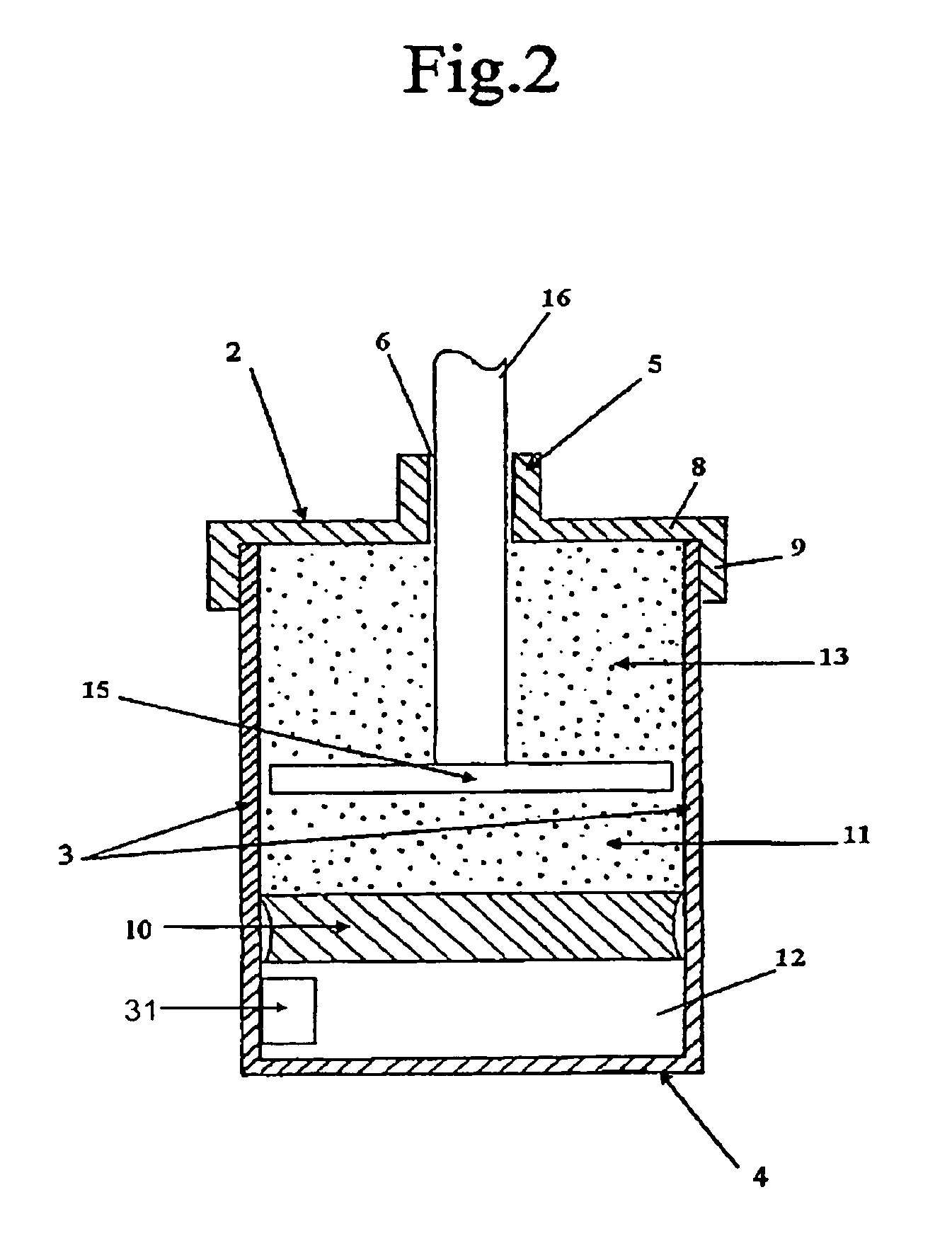 Container with seal on the container lid