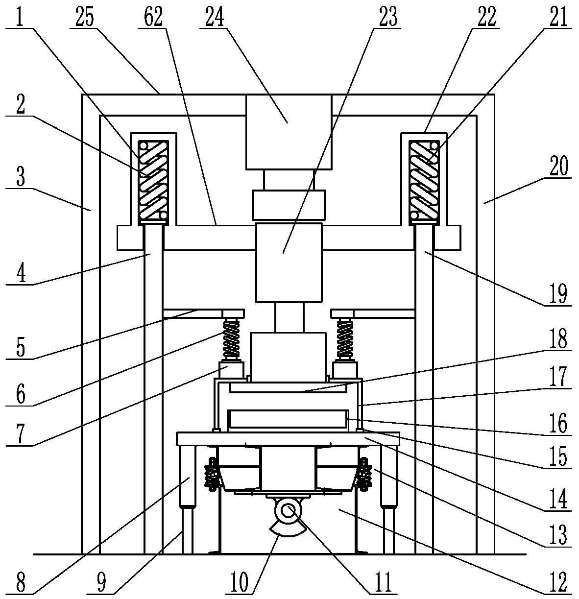 High-pressure vacuum vibration shaping machine