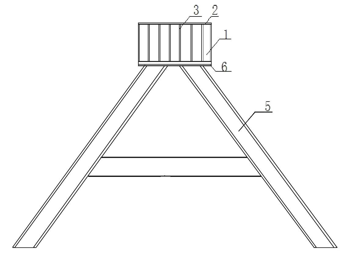 Energy-dissipation strut system consisting of energy-dissipation steel plates and inclined strut and construction method thereof