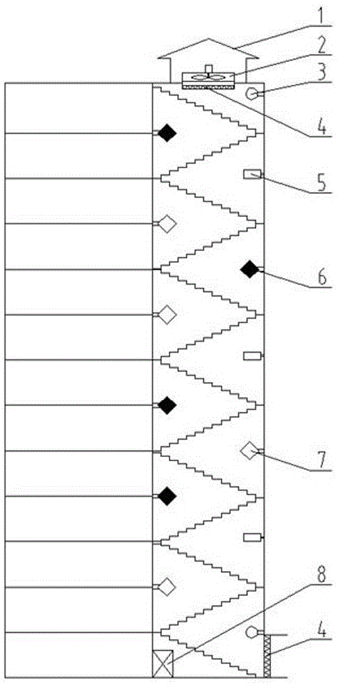 Intelligent air purifying system based on natural circulating air of building and operating method for intelligent air purifying system