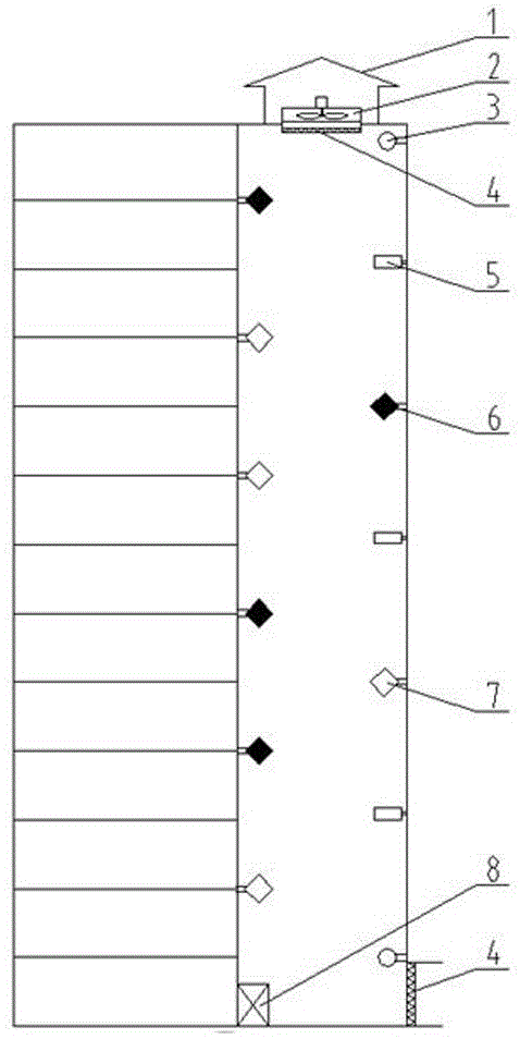 Intelligent air purifying system based on natural circulating air of building and operating method for intelligent air purifying system