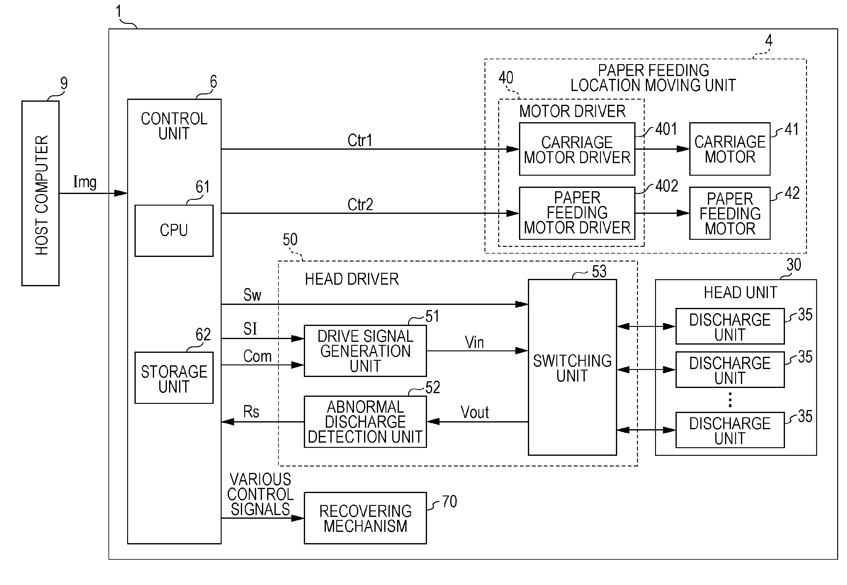 Line printer and method for controlling the same