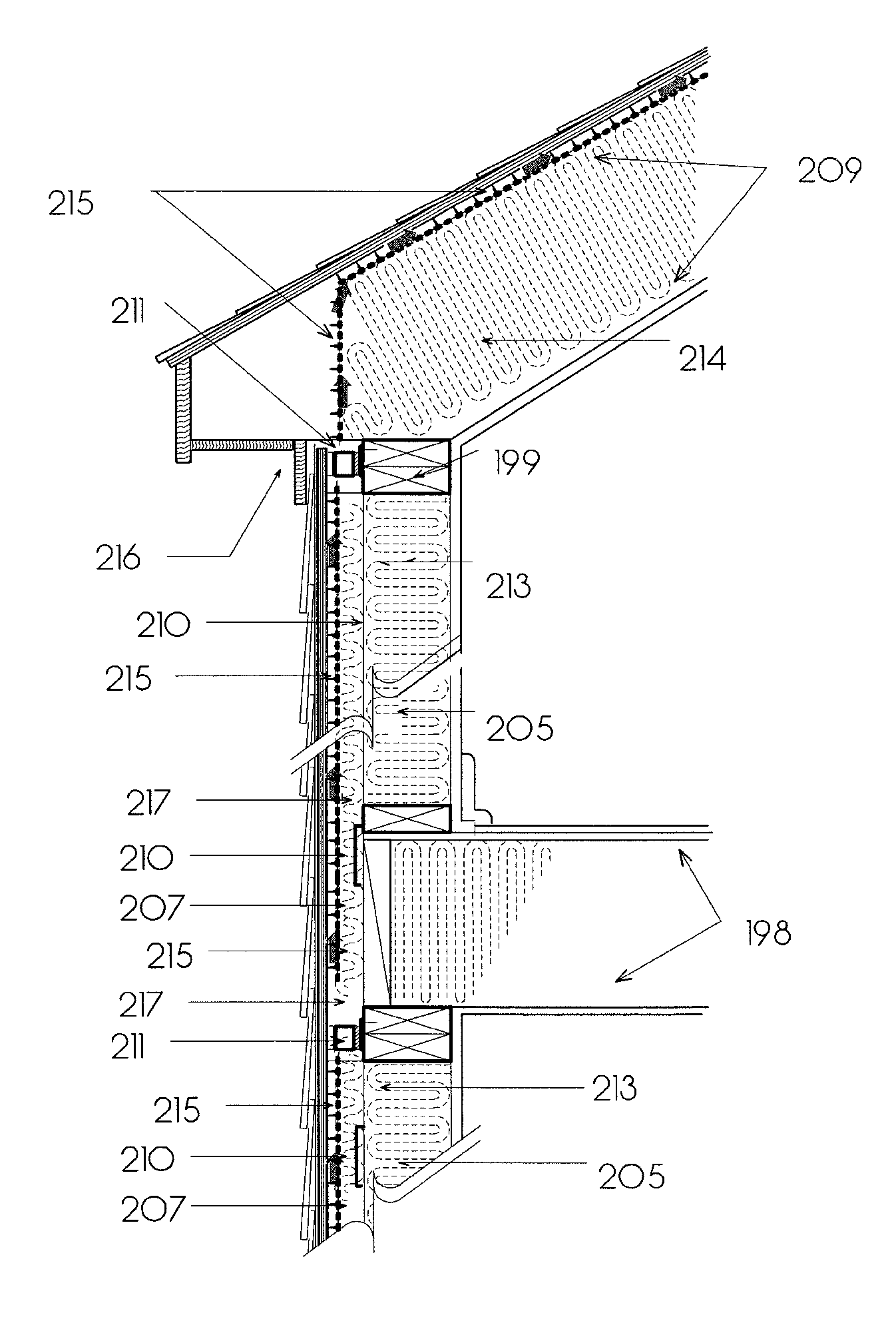 Devices and methods to provide air circulation space proximate building insulation