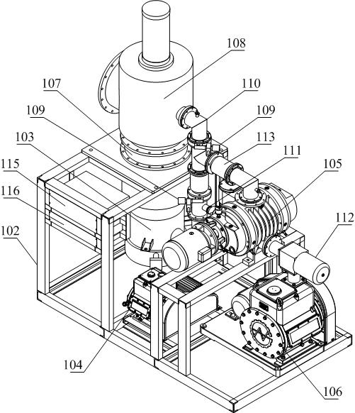 Rapid vacuumizing system and control method and device thereof