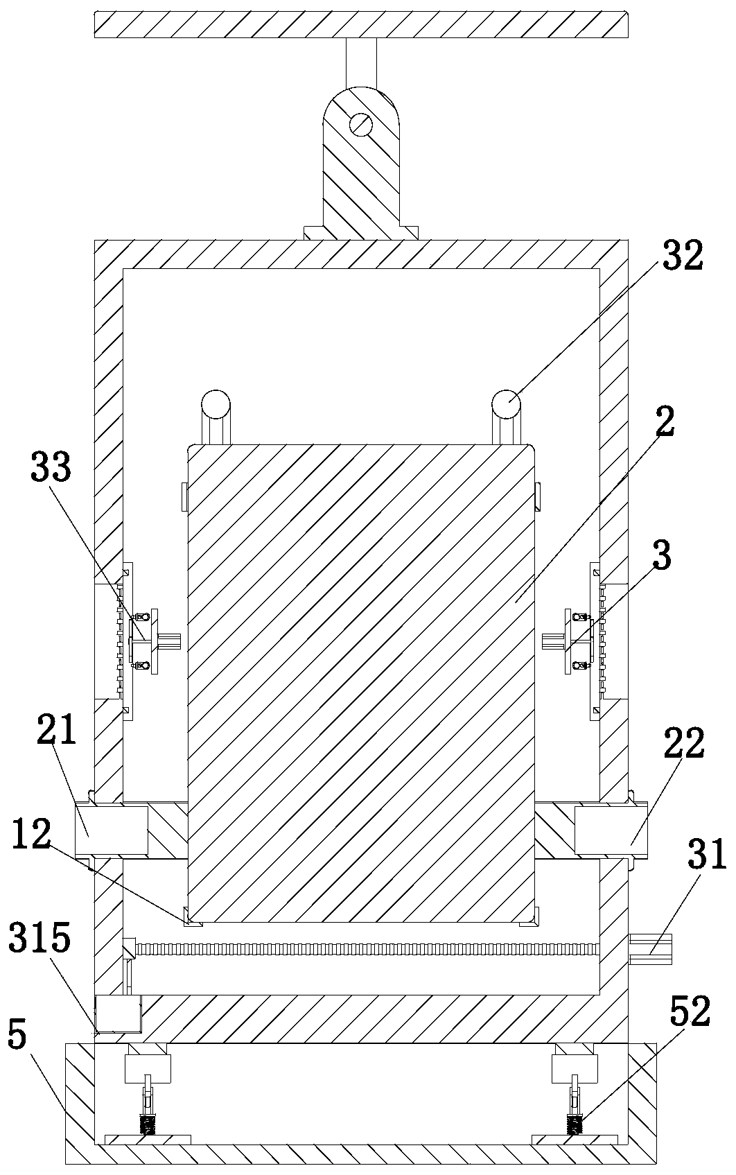 Automatic dust removal and damping process for refrigerating machine