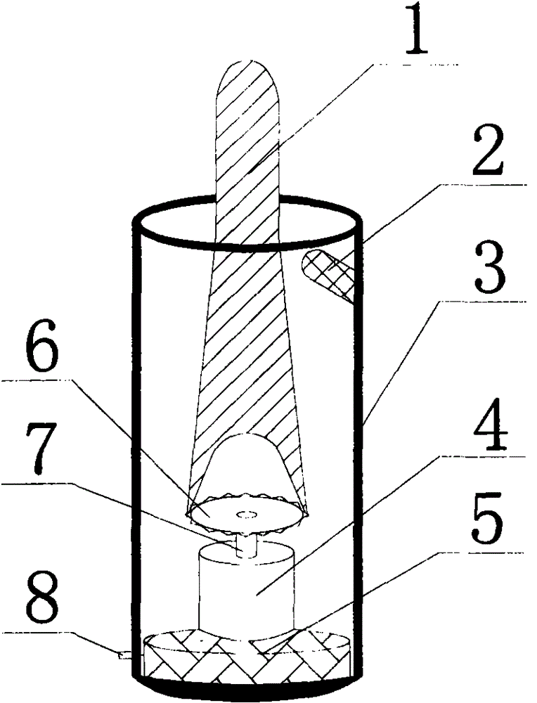 A movement structure of an imitation fire electronic candle