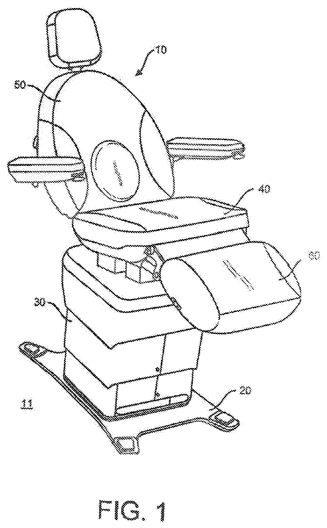 Programmable examination and procedure tables and chairs