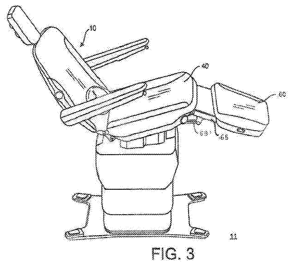 Programmable examination and procedure tables and chairs