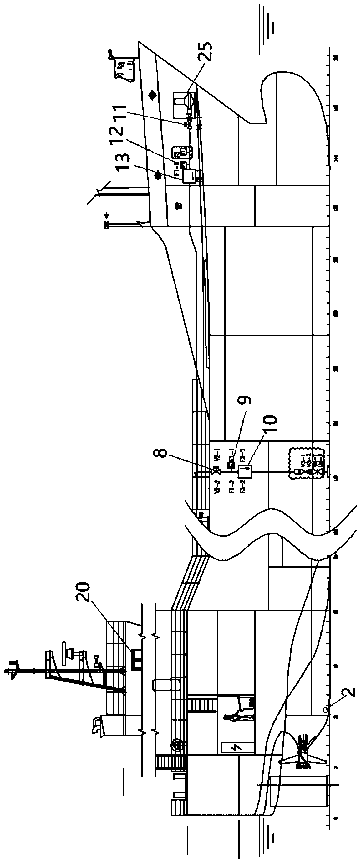 Electrical control system and method suitable for air layer drag reduction ship