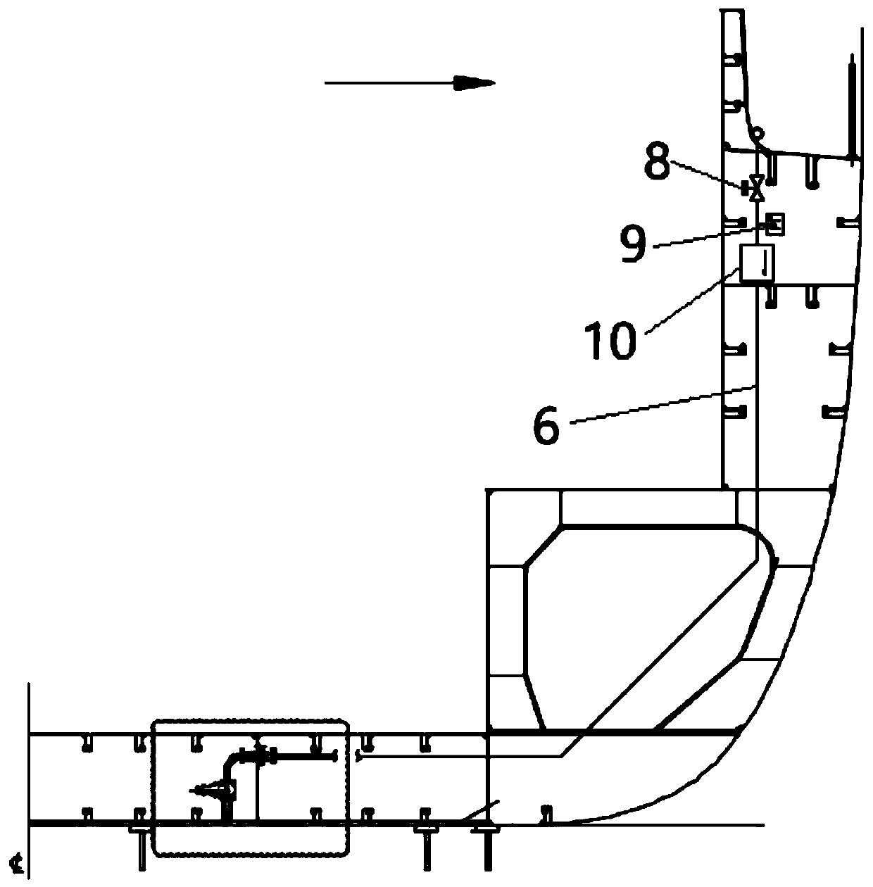 Electrical control system and method suitable for air layer drag reduction ship