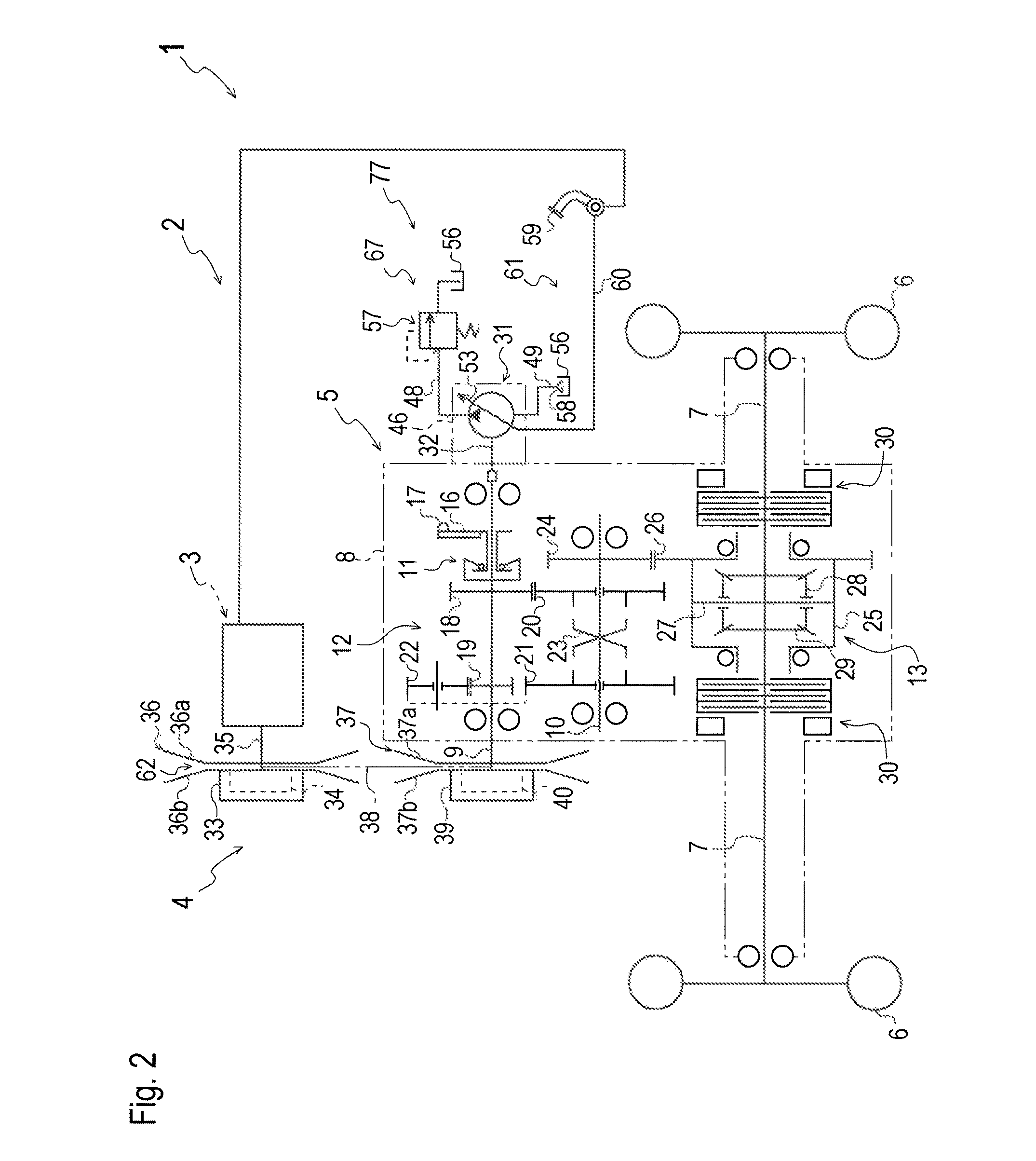 Brake system for vehicle including continuously variable belt transmission