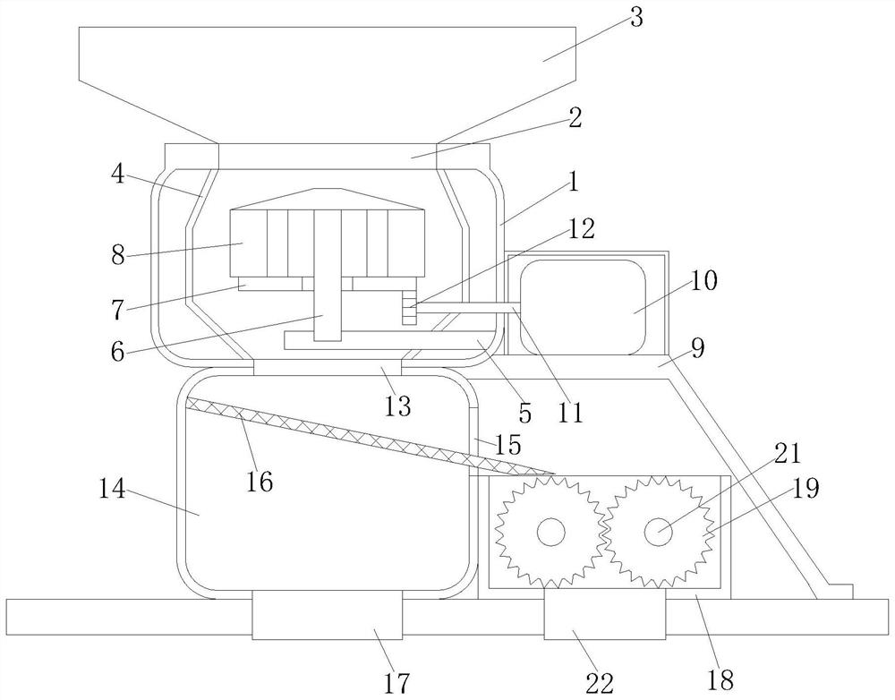 Crushing device for coal mining