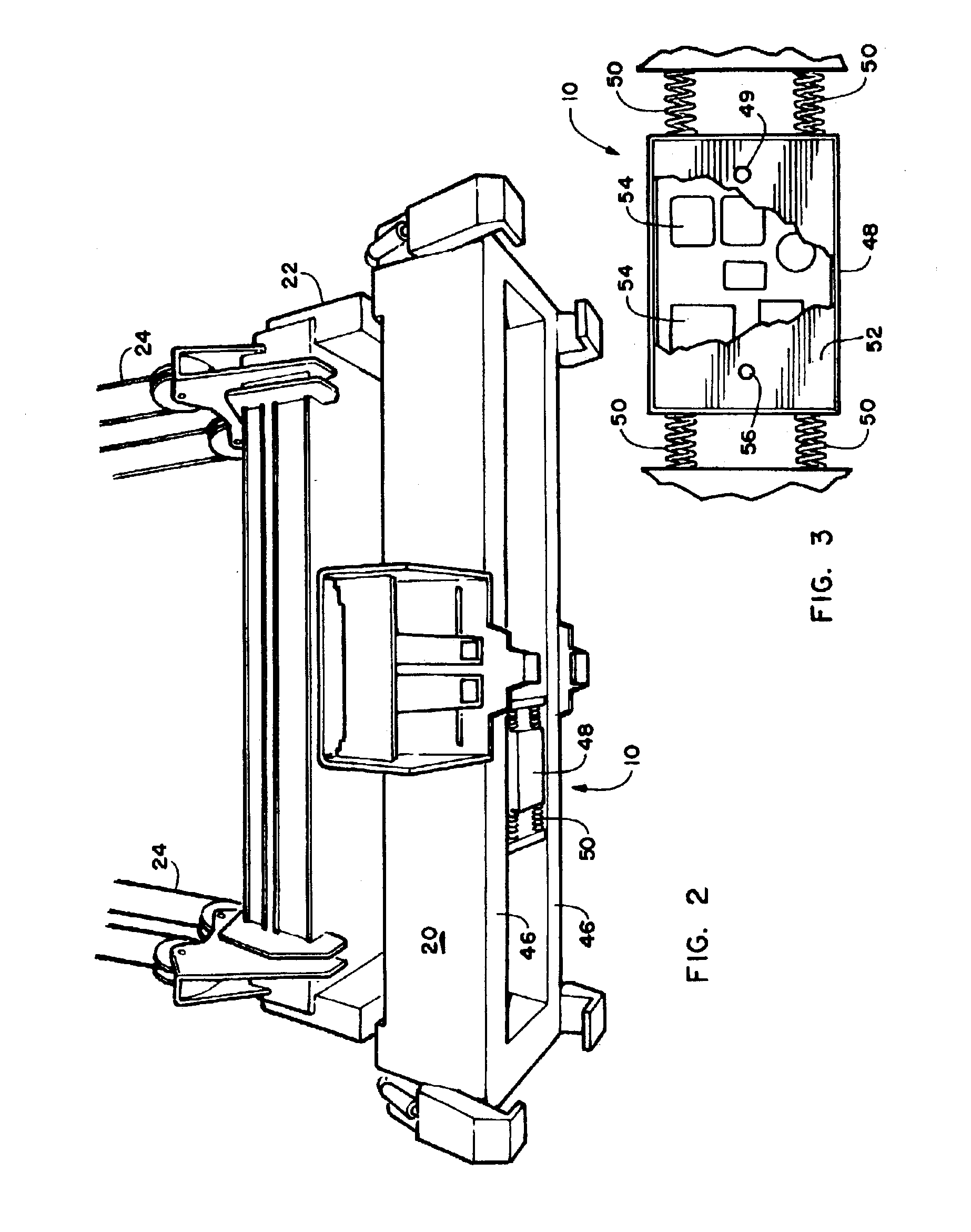 Crane mounted cargo container inspection apparatus and method