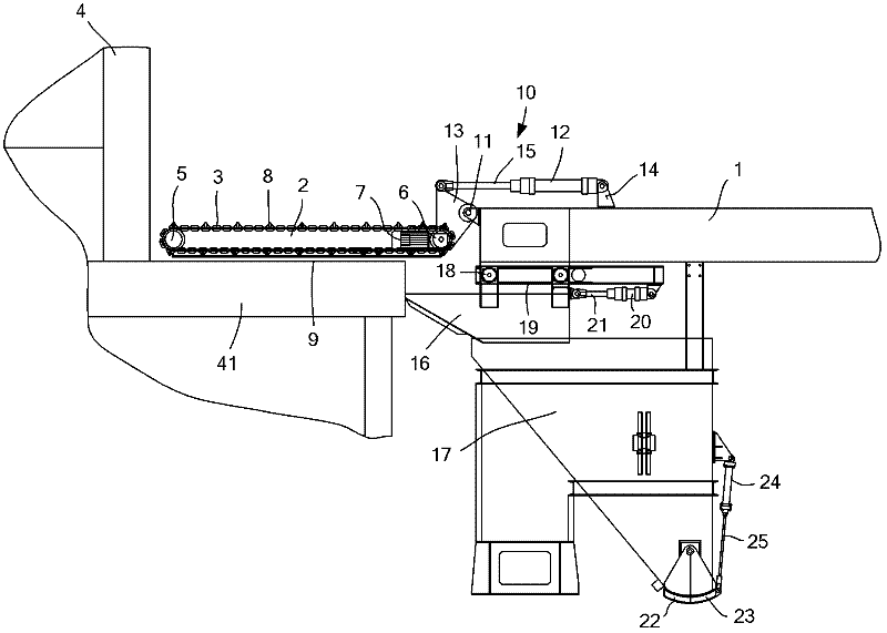 Coke oven stage residual coal cleaning machine