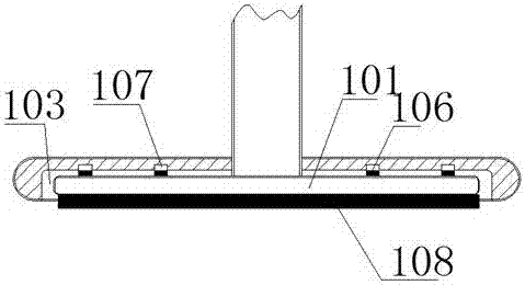 Guard bar device for power construction