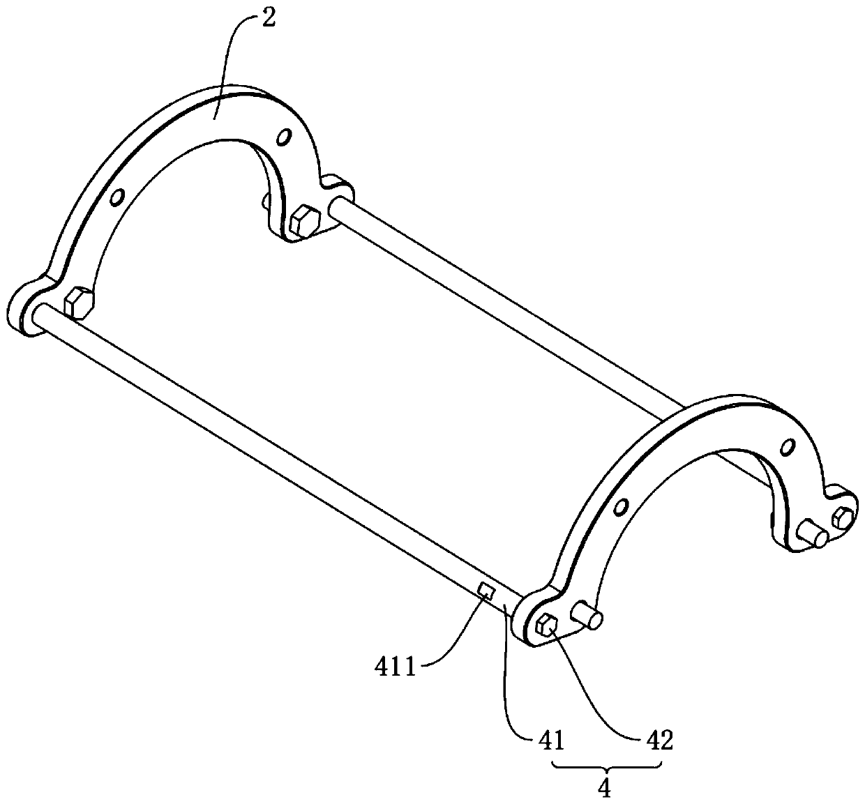 Corrugated pipe mounting device