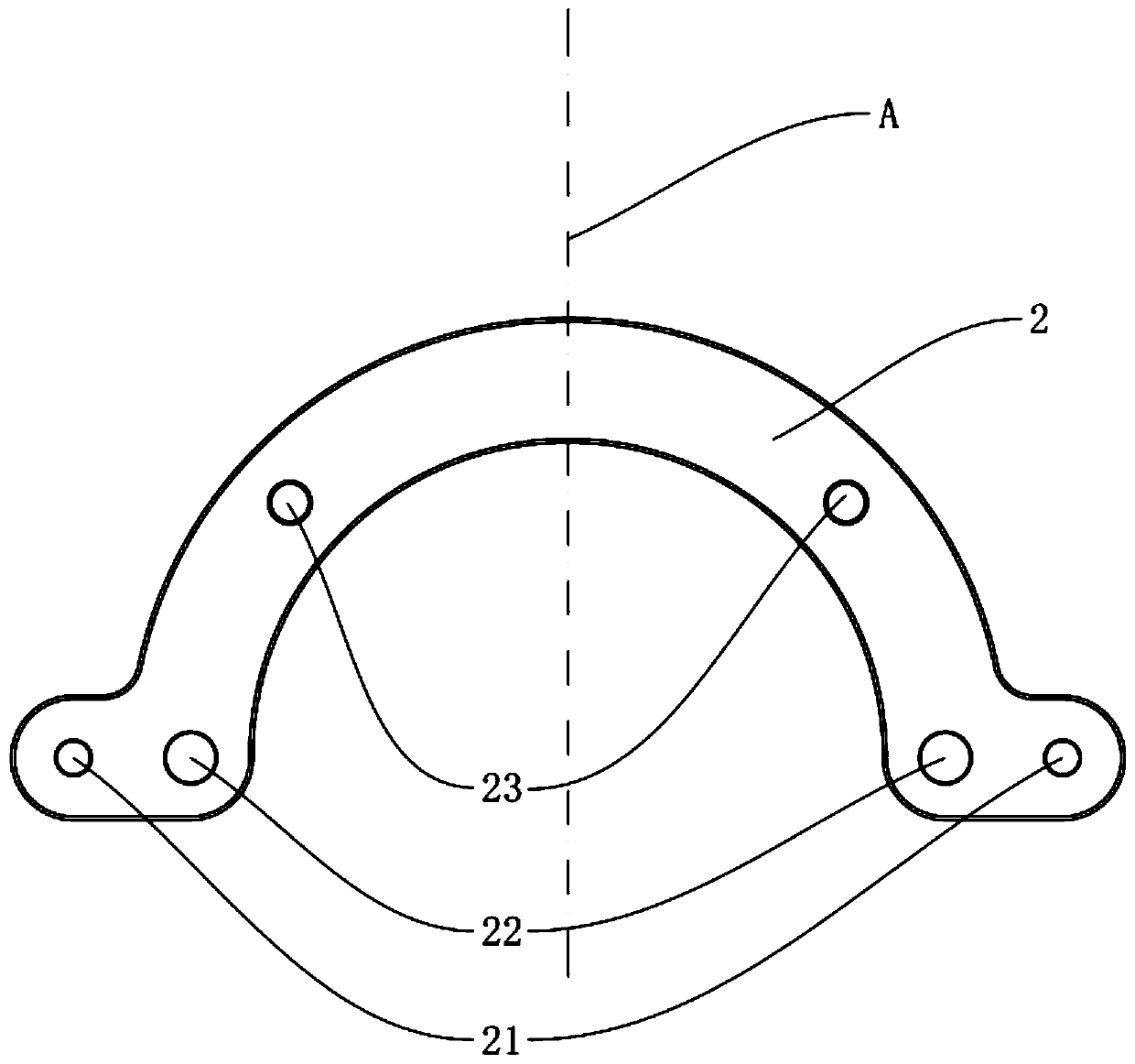 Corrugated pipe mounting device