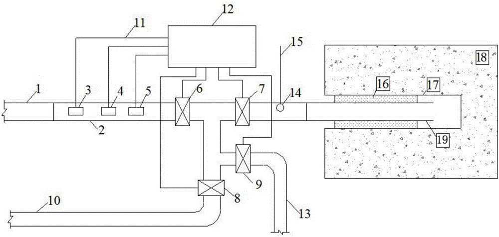 System and process for coal seam permeability improvement by inducing hole drilling extraction later-period gas burning explosion