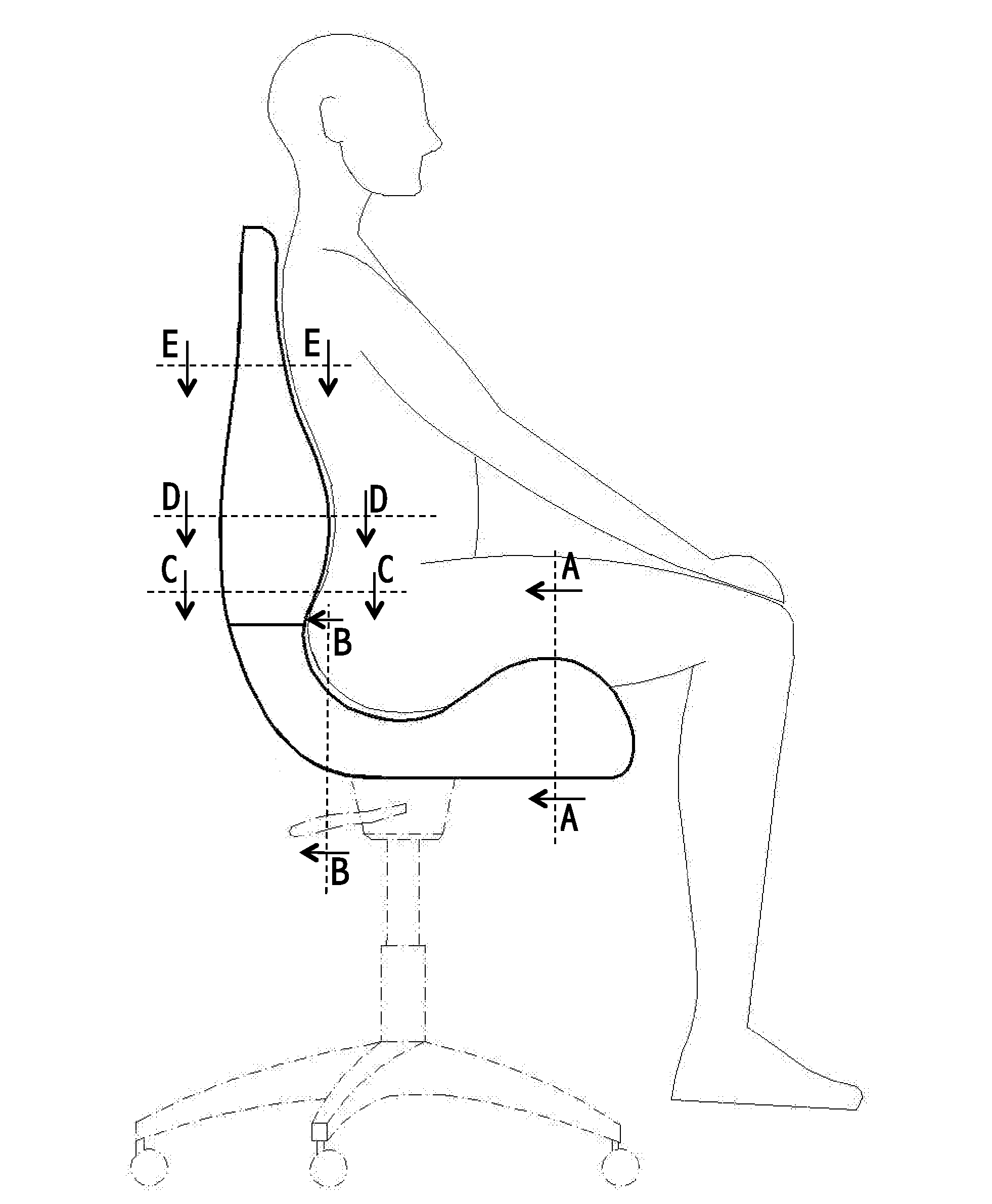 Orthopedic chair for treatment and prevention of spinal diseases