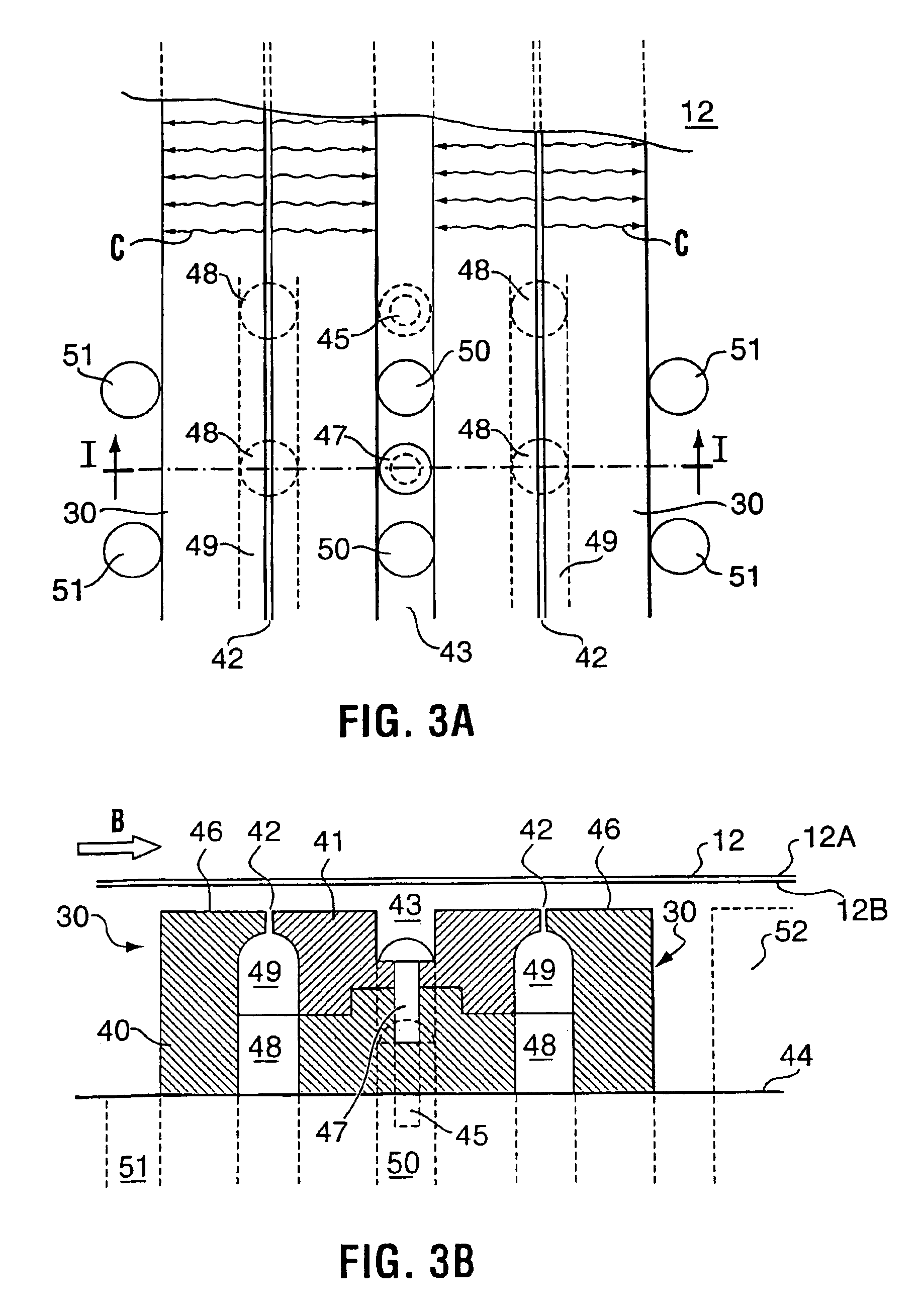 Belt-cooling and guiding means for continuous belt casting of metal strip