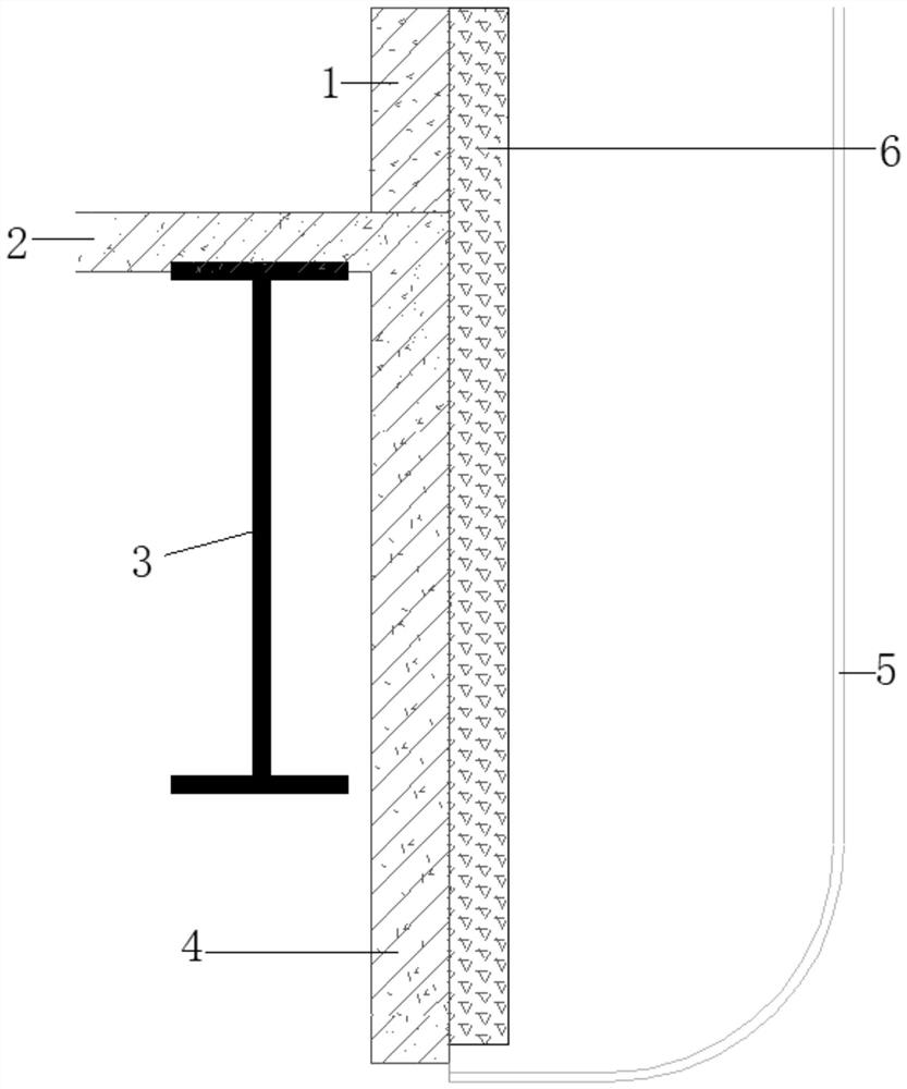 Aluminum plate glass curtain wall cold and hot bridge conversion structure and construction method