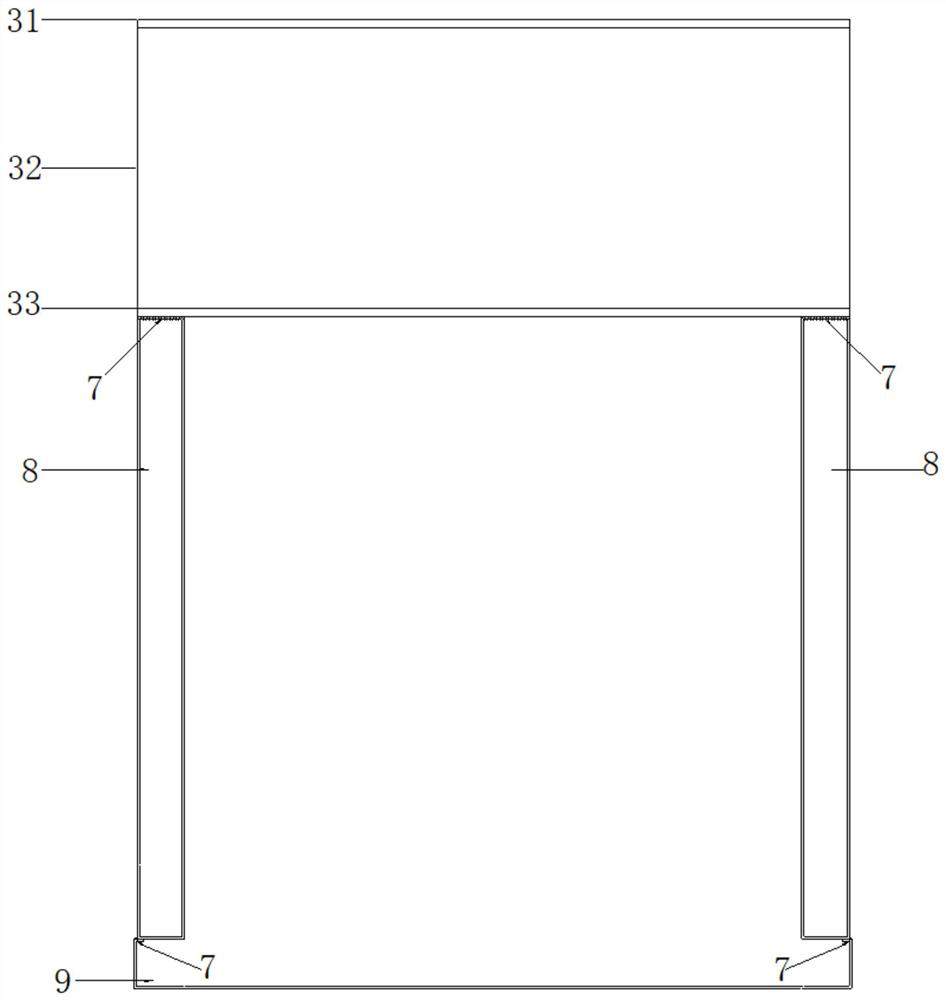 Aluminum plate glass curtain wall cold and hot bridge conversion structure and construction method