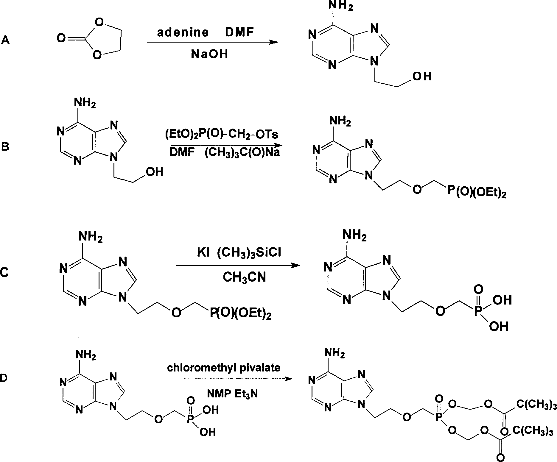 Prepn process of Adefovir dipivalate