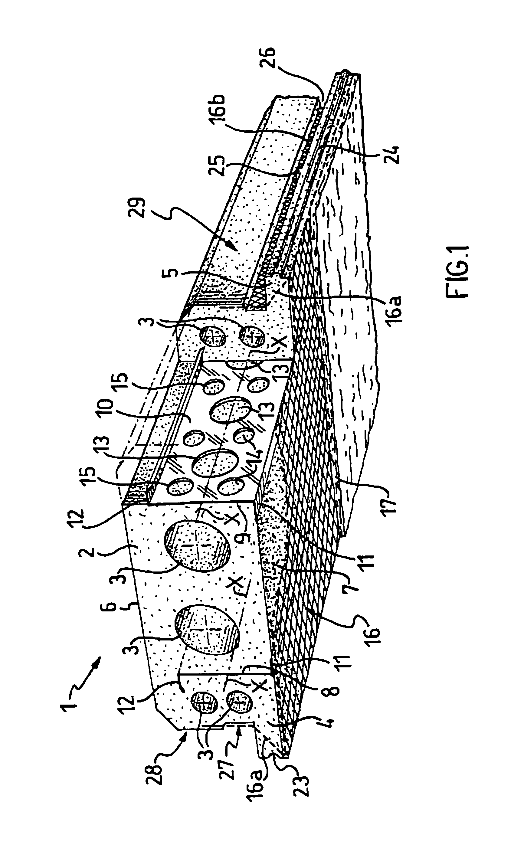 Self-supporting construction element of expanded plastics, in particular for manufacturing floor elements and walls of buildings in general