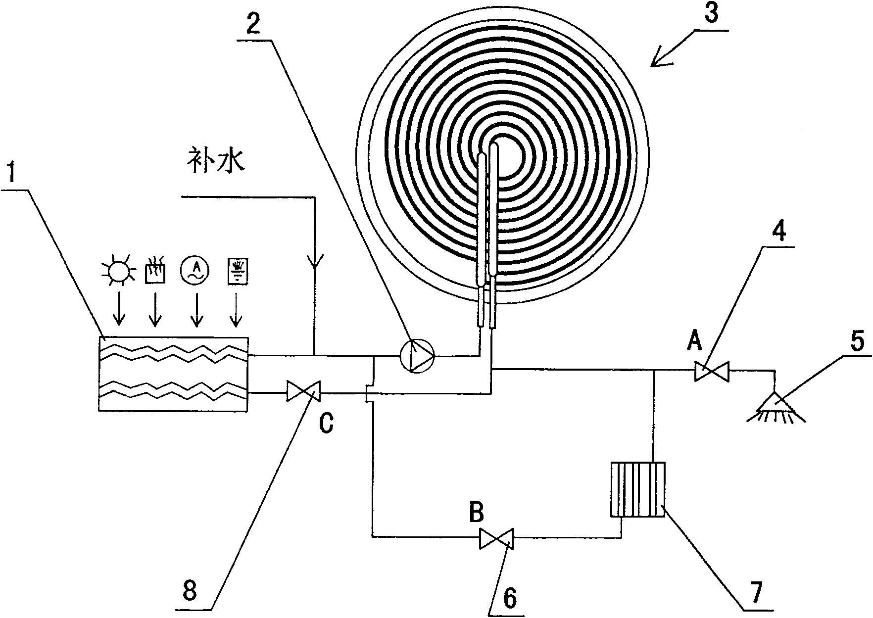 Phase change heat storage heat supply device