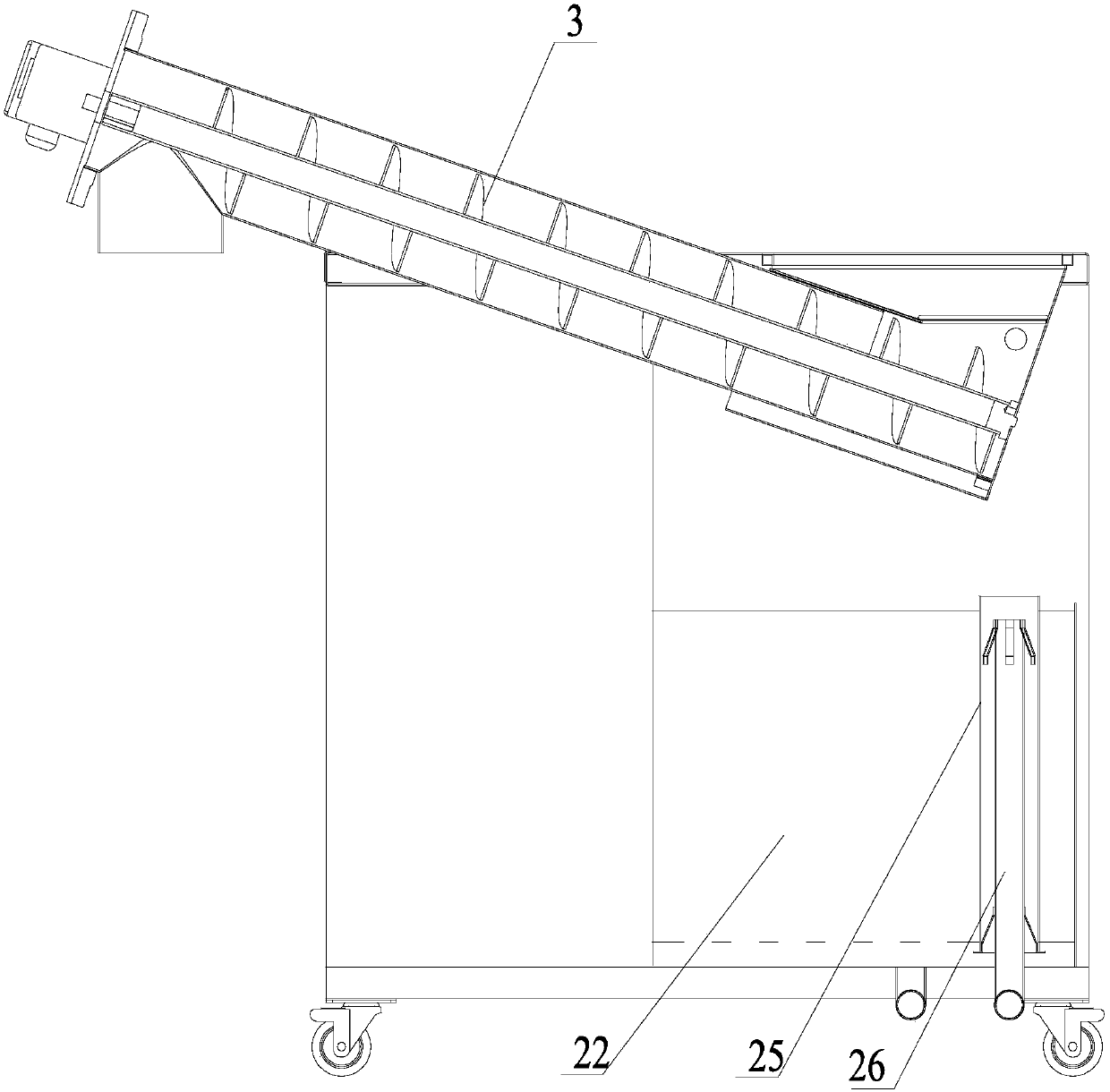 Oil-water separation chamber of kitchen waste separation equipment