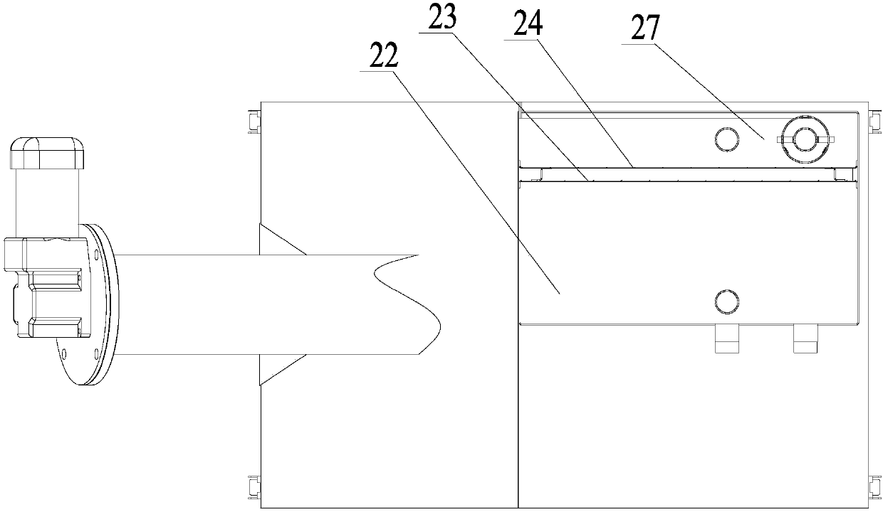 Oil-water separation chamber of kitchen waste separation equipment