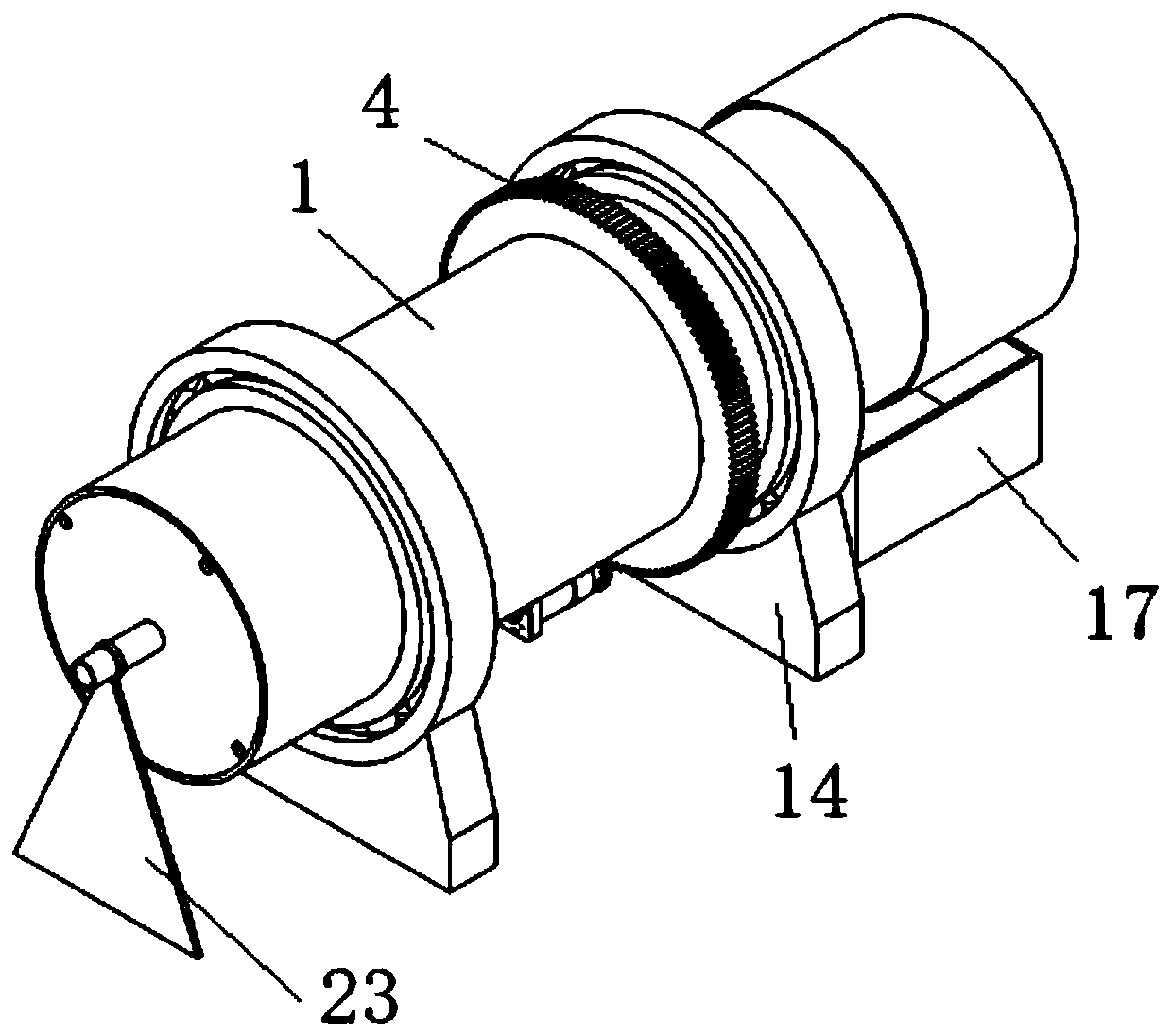 Vanadium slag continuous vanadium solution leaching device