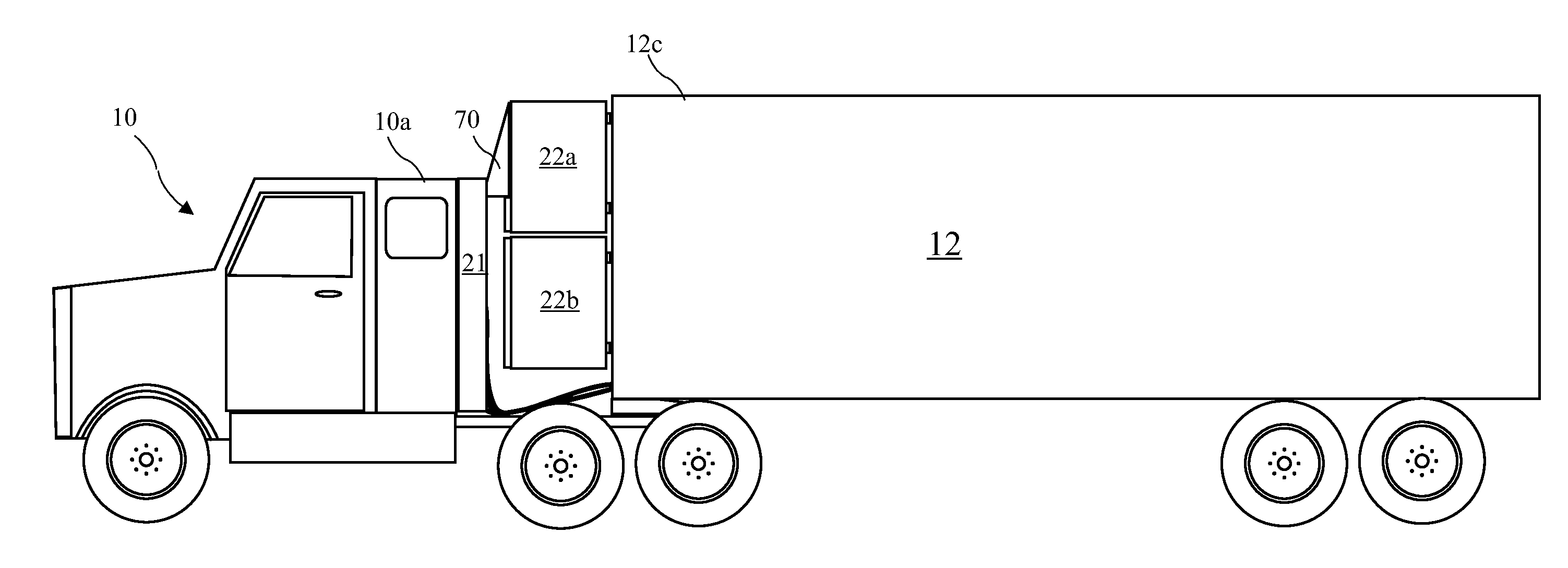 Tractor-Trailer Cross Wind Blocker