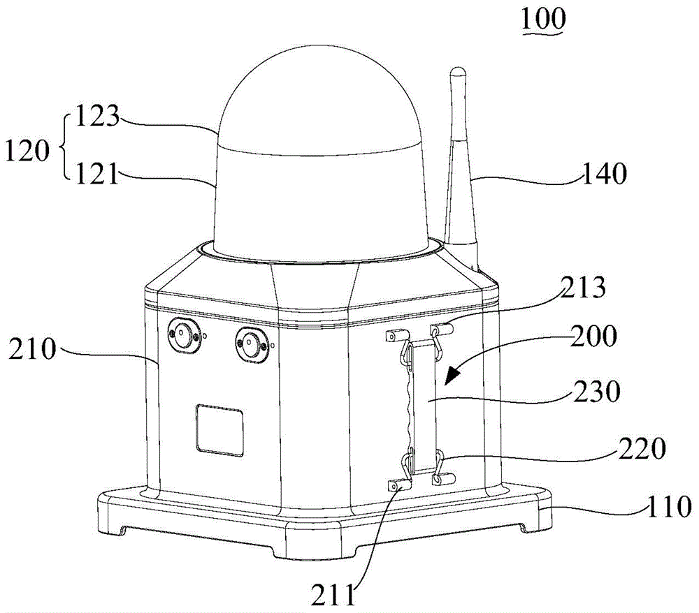 Handle structure of portable lamp and portable lamp