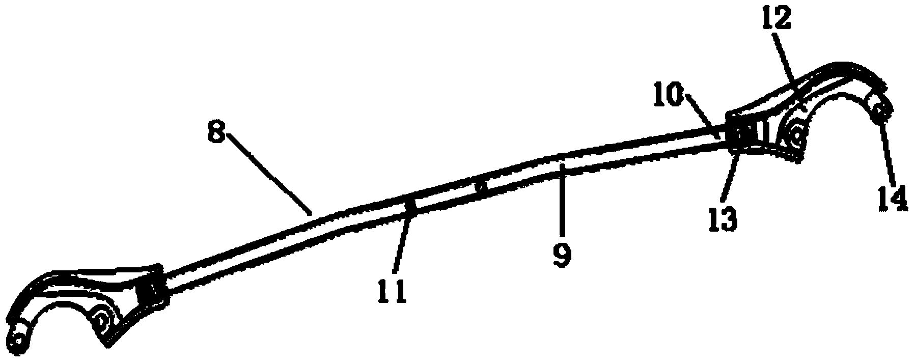 Automobile running water tank assembly, automobile front body structure and automobile