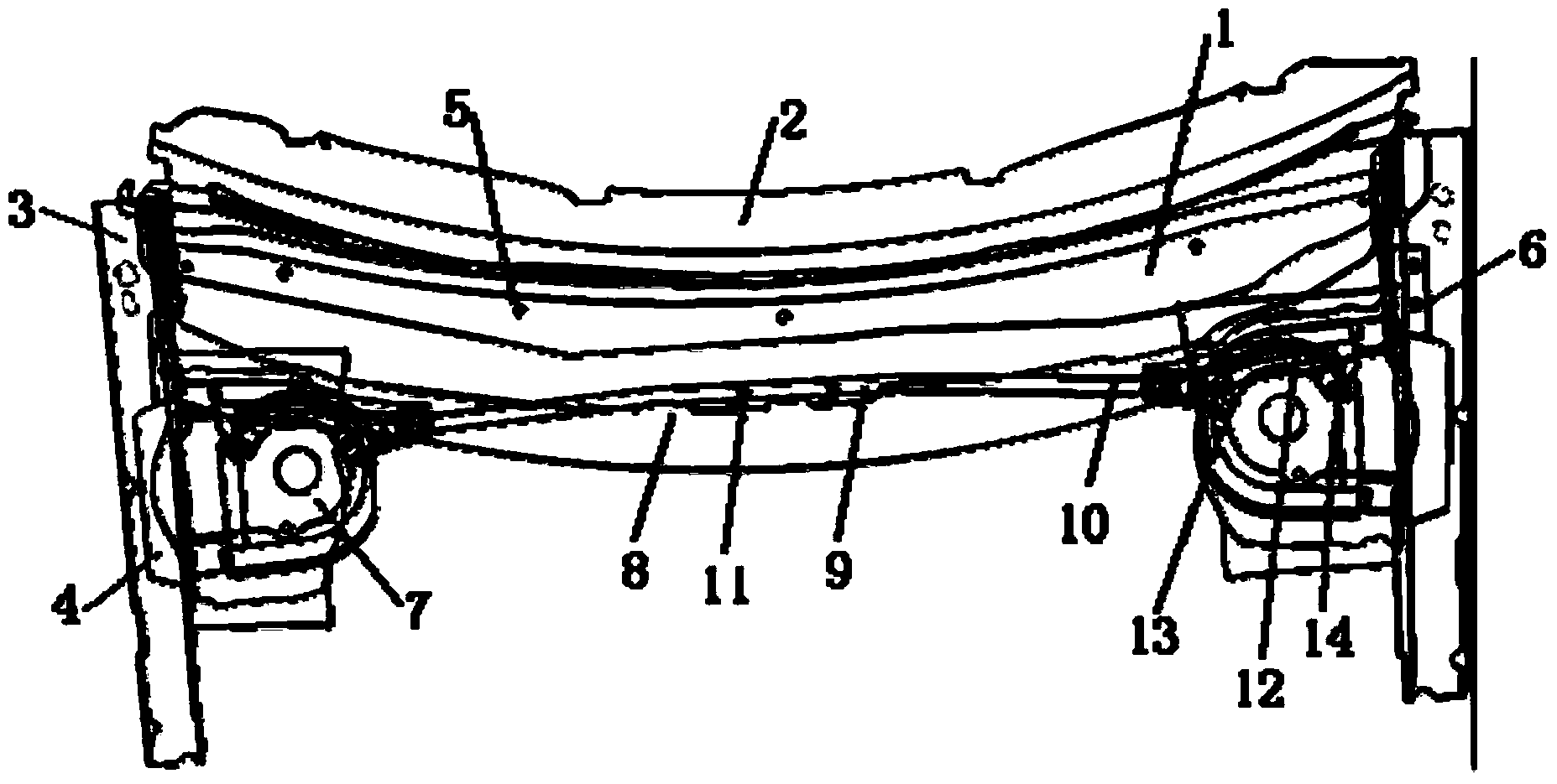 Automobile running water tank assembly, automobile front body structure and automobile