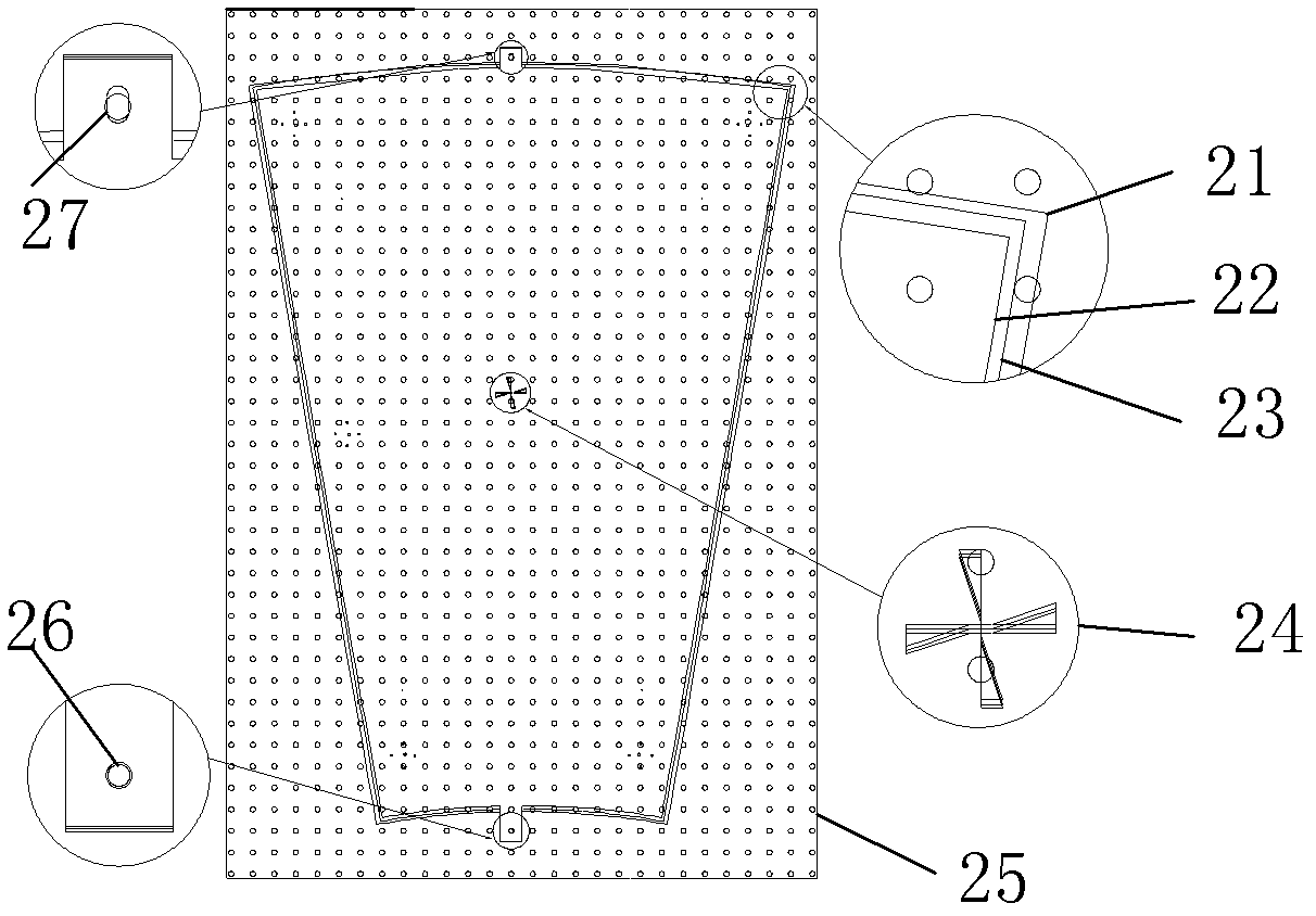 Compound forming method for large-curvature double-curve-degree high-accuracy antenna panel