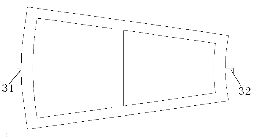 Compound forming method for large-curvature double-curve-degree high-accuracy antenna panel