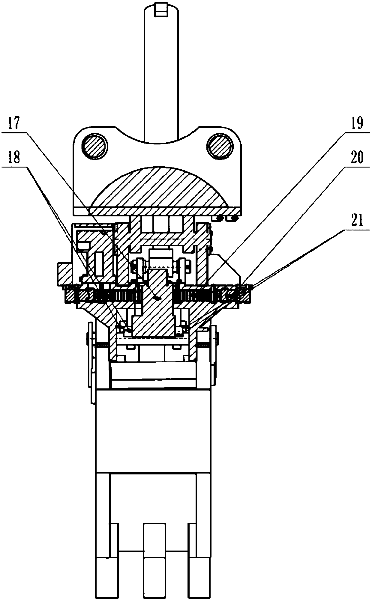 Railway sleeper single drawing and replacing machine