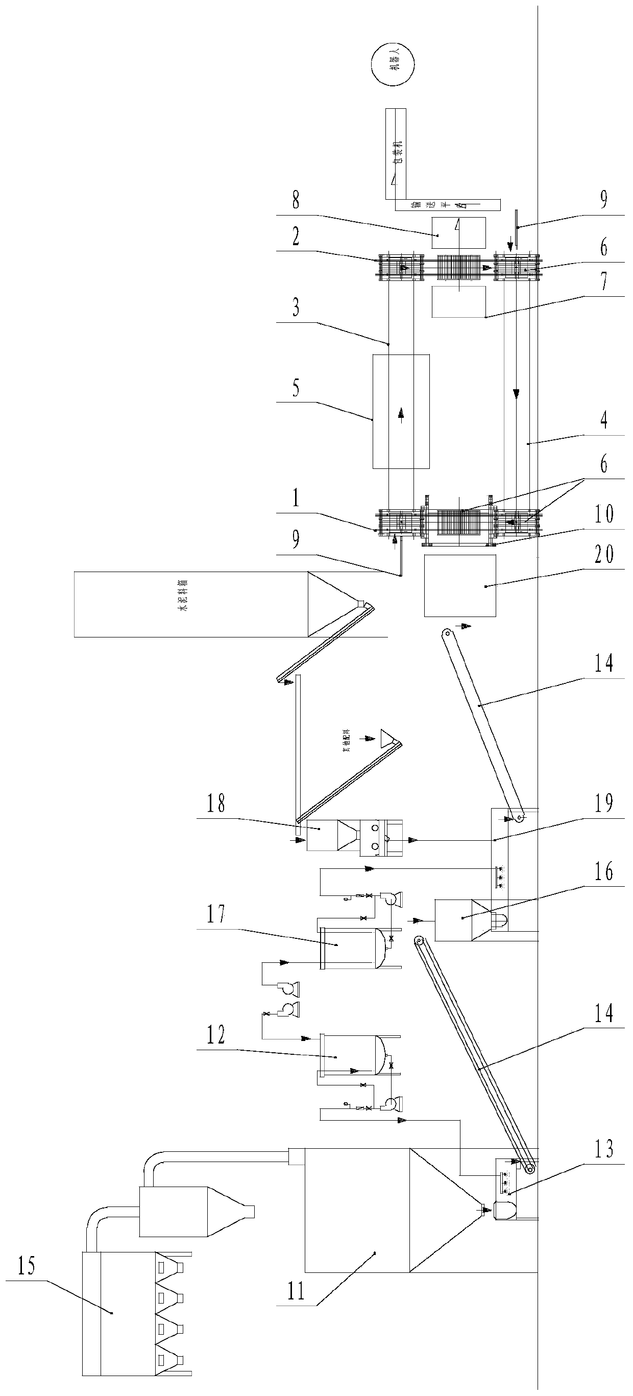 Expanded perlite insulation board automatic production device