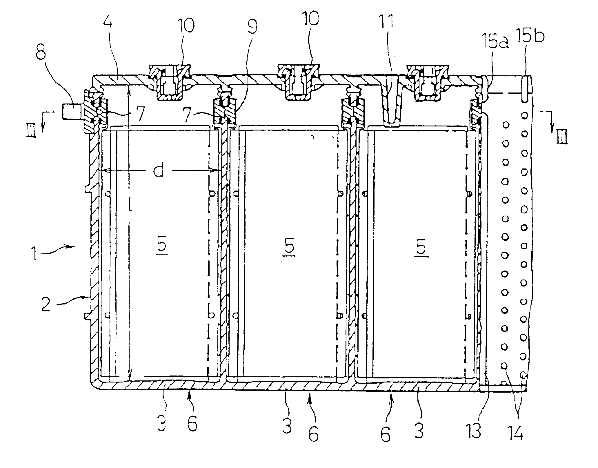 Battery module, and rechargeable battery for constituting the battery module