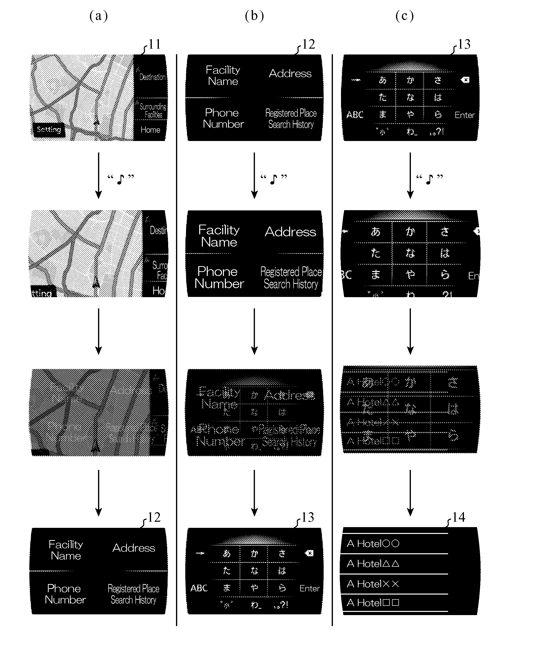 Information display device, display switching method, and display switching program